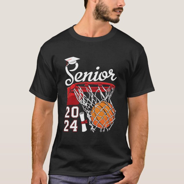 Camiseta Graduate Senior Class 2024 Graduation Basketball P (Anverso)