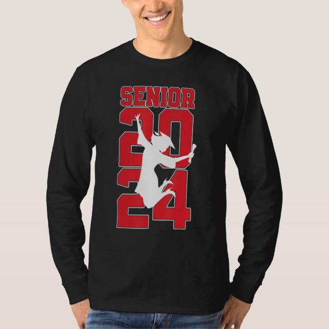 Camiseta Graduation Class of 2024 Girls Senior 24 (Anverso)