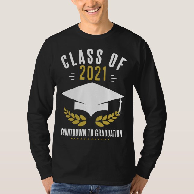 Camiseta Graduation Countdown Senior 2021 (Anverso)