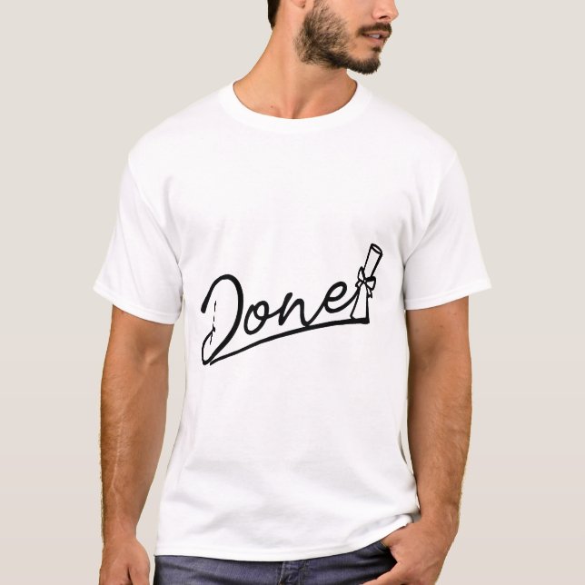 Camiseta Graduation Done Minimal Design (Anverso)