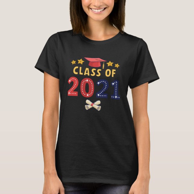 Camiseta Graduation for Her Him 2021 Bachelors Masters Coll (Anverso)