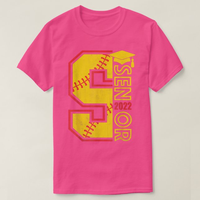 Camiseta Graduation Senior Class 2022 Graduate Softball Pla (Diseño del anverso)