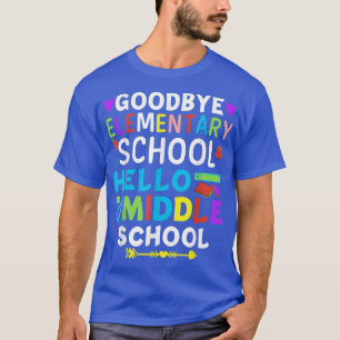 Camiseta Graduation Shirt for 5th Grader Goodbye Hello Midd