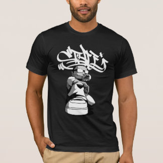 Camiseta Graf Artista con texto en blanco
