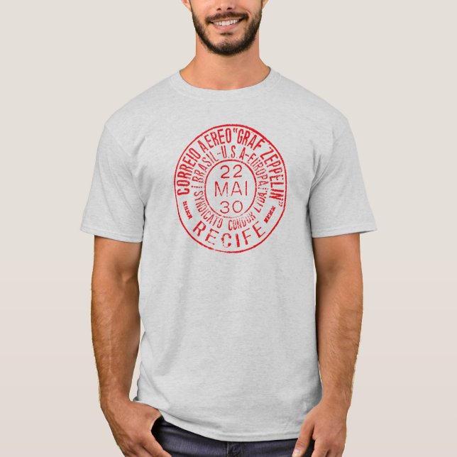 Camiseta Graf Zeppelin Airmail Tee RED (Anverso)