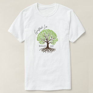Camiseta Grafado en Jesús Salvador Árbol Verde de la Vida