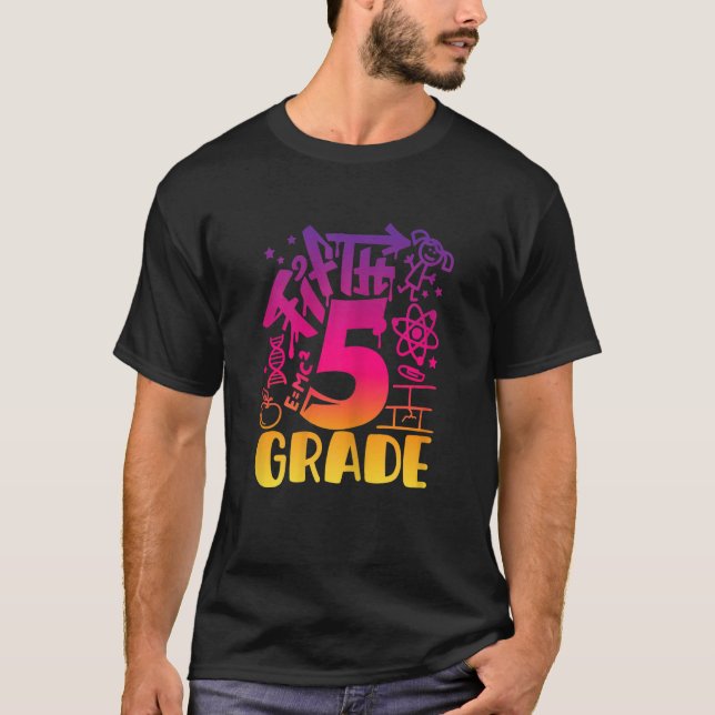 Camiseta Graff De Chicas Maestros De Quinto Grado (Anverso)