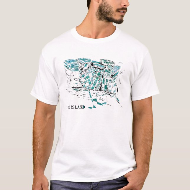 Camiseta Graff de la ISLA de la CIUDAD (Anverso)