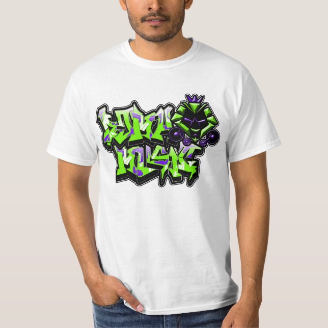 Camiseta Graff Kat (Slimer y fantasmas púrpuras) (Anverso)