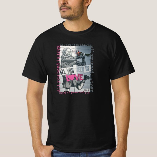 Camiseta Graffiti All you need is love (Anverso)