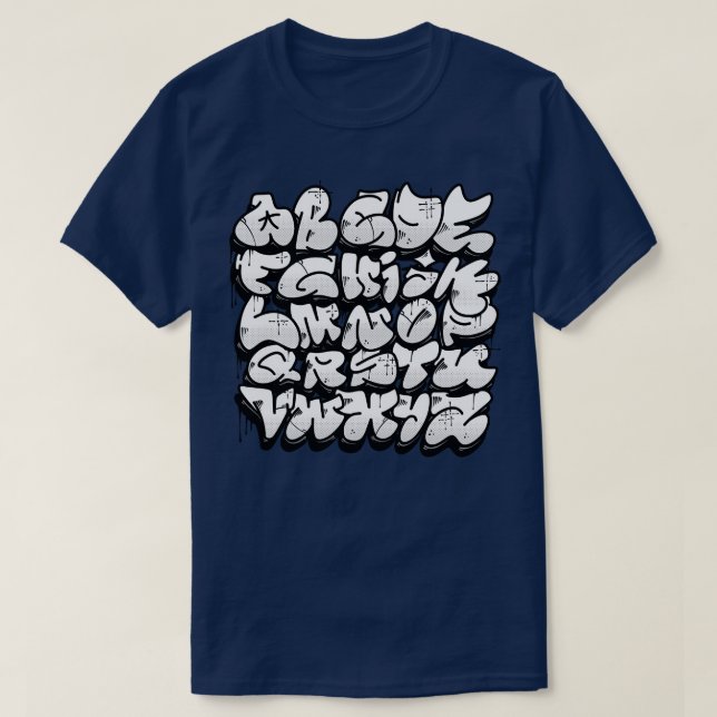 Camiseta Graffiti Alphabet (Diseño del anverso)