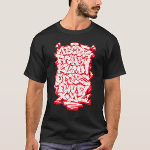 Camiseta Graffiti Alphabet Hip Hop Street Wildstyle Letteri
