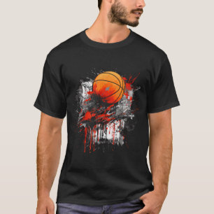Camiseta Graffiti Baloncesto Arte callejero gráfico arte ar