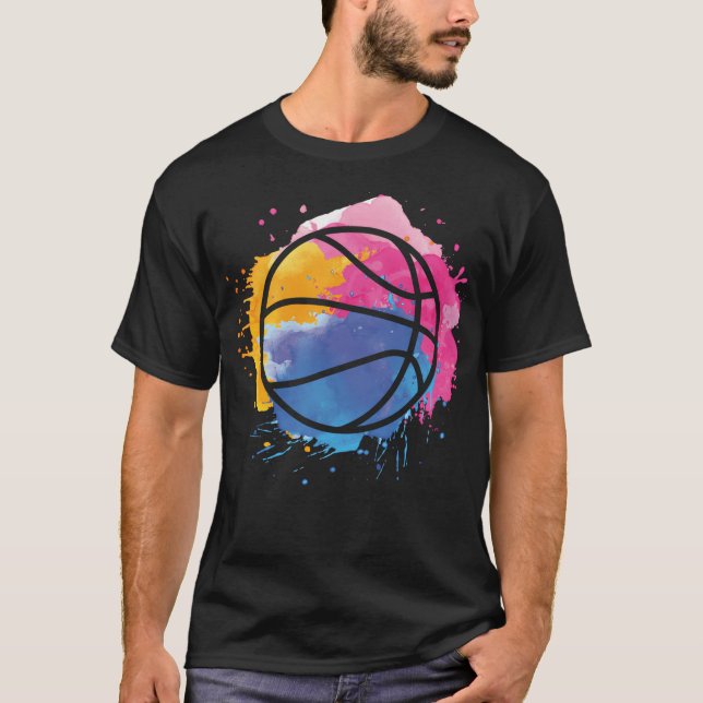 Camiseta Graffiti Basketball Art Basketball Player Love Bas (Anverso)