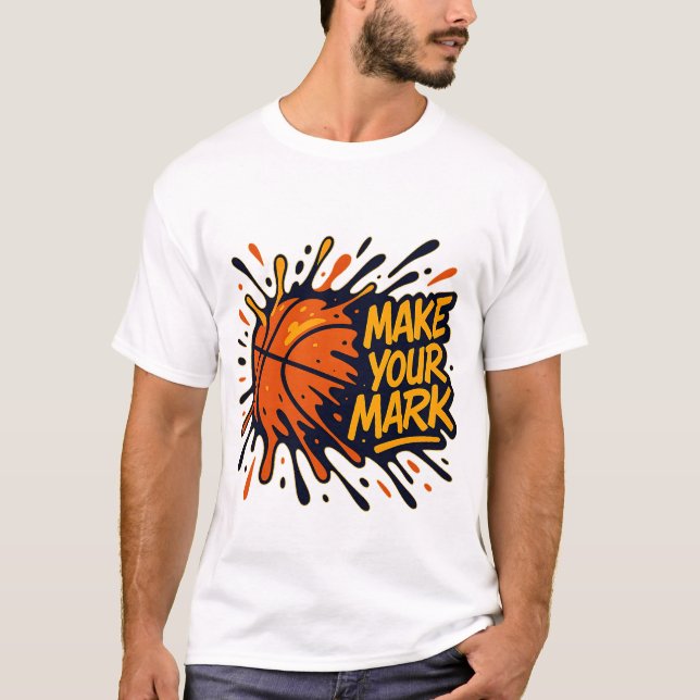 Camiseta Graffiti Basketball Art - Marca tu marca (Anverso)