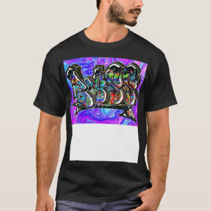 Camiseta Graffiti Bass Guitar Gig Art