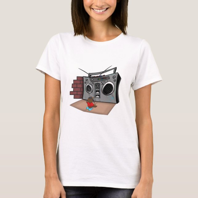 Camiseta Graffiti Boom Box Break Dance Personalizado (Anverso)