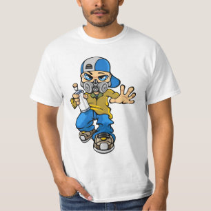 Camiseta Graffiti boy and mask