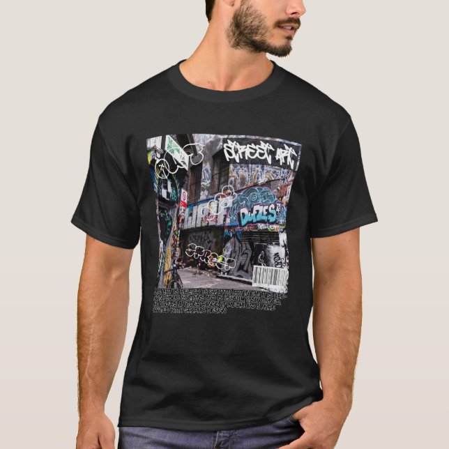 Camiseta graffiti callejero skateboarders y artistas callej (Anverso)