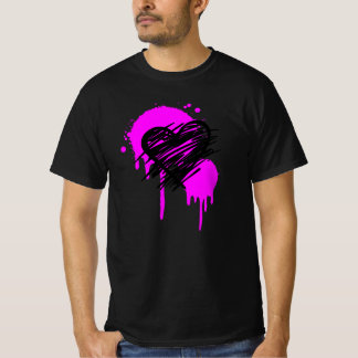 Camiseta Graffiti corazón Tshirt, regalo para los amigos de