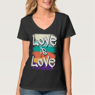 Camiseta Graffiti de amor Lgbt Gay Lesbian Hip Hop Graffiti