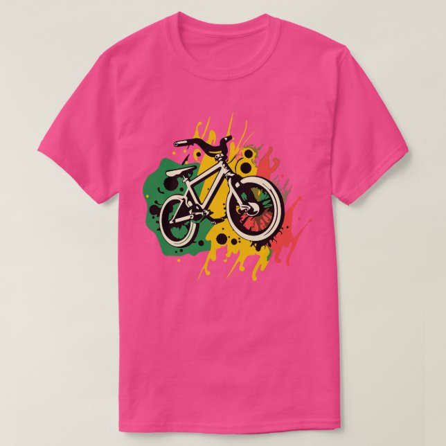 Camiseta graffiti de arte callejero abstracto ciclismo bmx (Diseño del anverso)