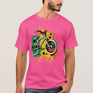 Camiseta graffiti de arte callejero abstracto ciclismo bmx