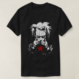 Camiseta Graffiti de arte callejero del Chica de rock de pu