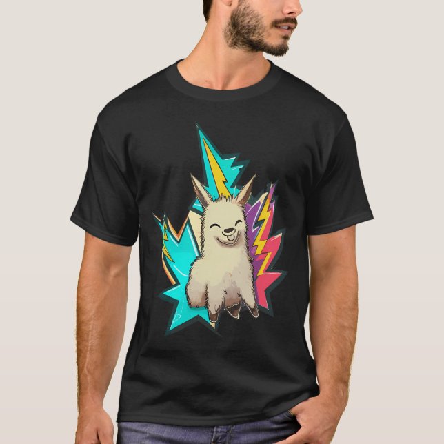 Camiseta Graffiti de arte callejero en el trueno de Lama (Anverso)