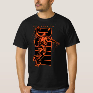 Camiseta Graffiti de baloncesto Estilo Street Art Classic T