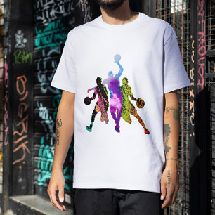 Camiseta graffiti de baloncesto Silhouette