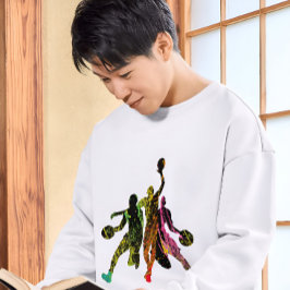 Camiseta graffiti de baloncesto Silhouette