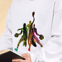 Camiseta graffiti de baloncesto Silhouette