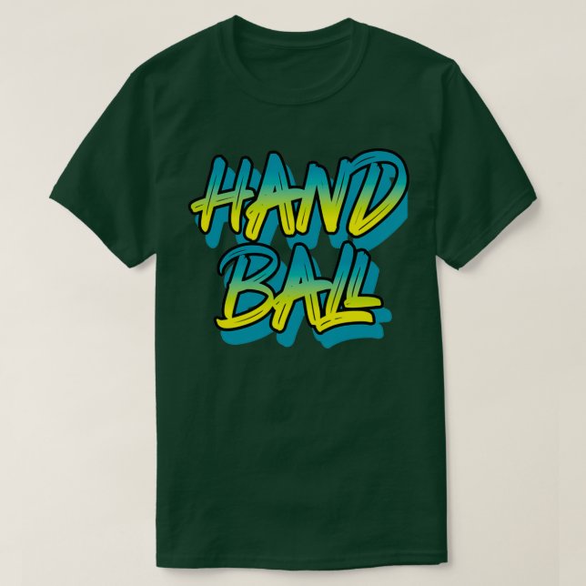 Camiseta Graffiti de balonmano (Diseño del anverso)