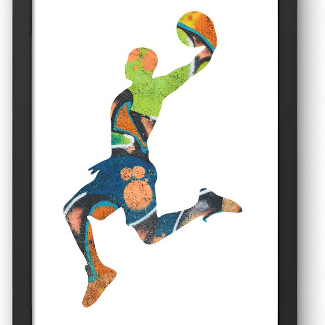 Camiseta graffiti de cesta Silhouette Baloncesto (Subido por el creador)