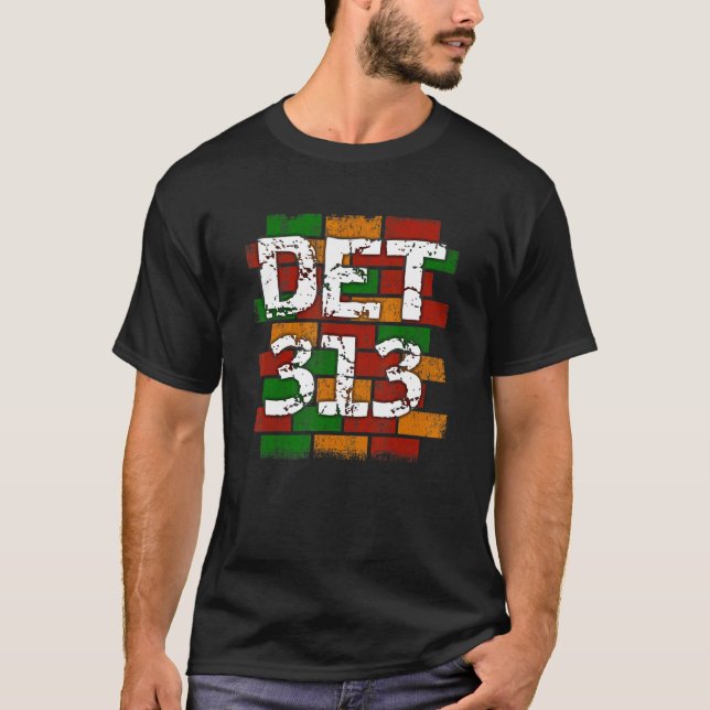 Camiseta Graffiti de código de área de detención DET 313 (Anverso)
