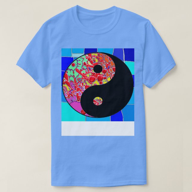 Camiseta graffiti de equilibrio de yin yang (Diseño del anverso)