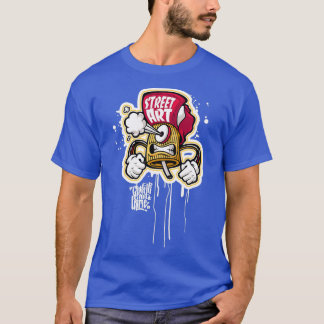 Camiseta Graffiti de fumadores enojado
