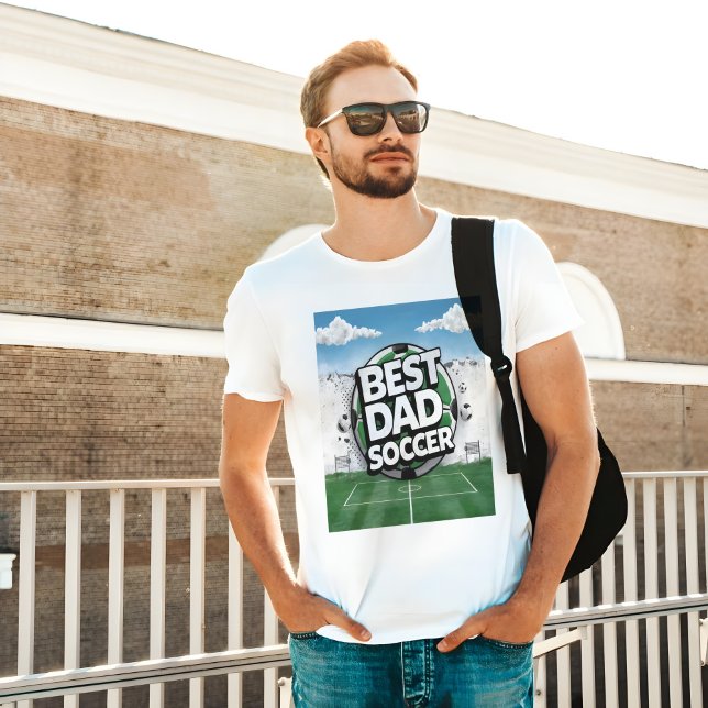 Camiseta Graffiti de fútbol de Mejor Papá (Subido por el creador)