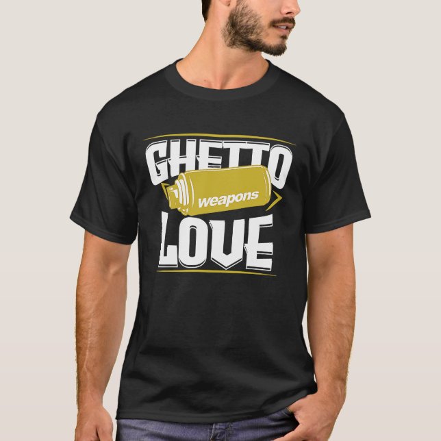Camiseta Graffiti de guetos rocían a artistas callejeros de (Anverso)