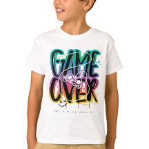 Graffiti de joystick de jugador game over