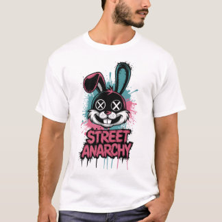 Camiseta Graffiti de la anarquía callejera Bunny - Edgy Str