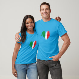 Camiseta Graffiti de la bandera italiana rociado con aeroso