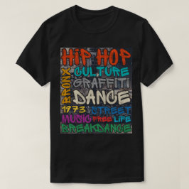 Camiseta Graffiti de la cultura del hip hop durante 50 años