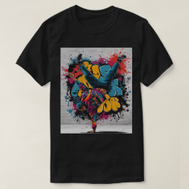 Camiseta Graffiti de la danza de la calle