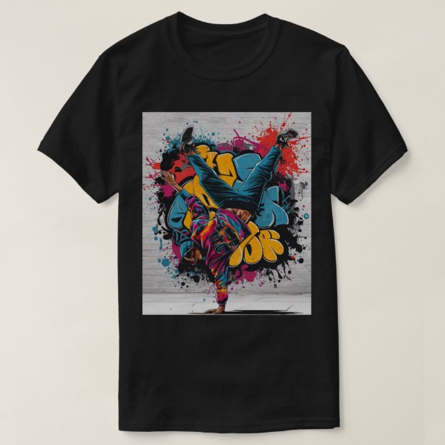 Camiseta Graffiti de la danza de la calle (Diseño del anverso)