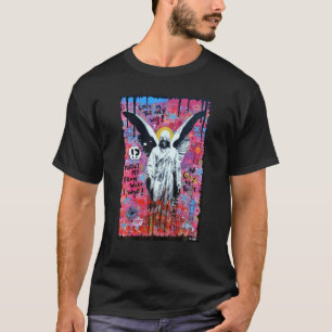 Camiseta Graffiti de la estatua de Angel Arte Urbano Hombre
