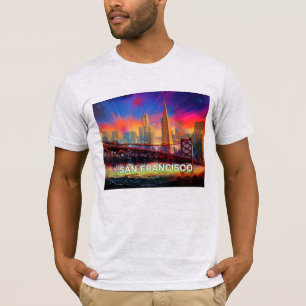 Camiseta Graffiti de la línea aérea de San Francisco