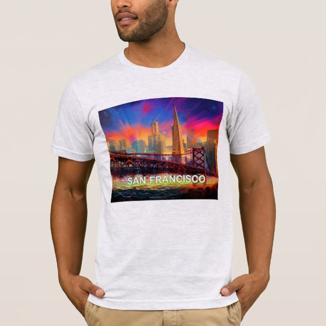 Camiseta Graffiti de la línea aérea de San Francisco (Anverso)