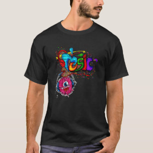 Camiseta Graffiti de música retro colorido antiguo hip hop 
